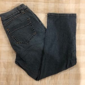 Christopher Blue Medium Wash Calf-Length Jeans